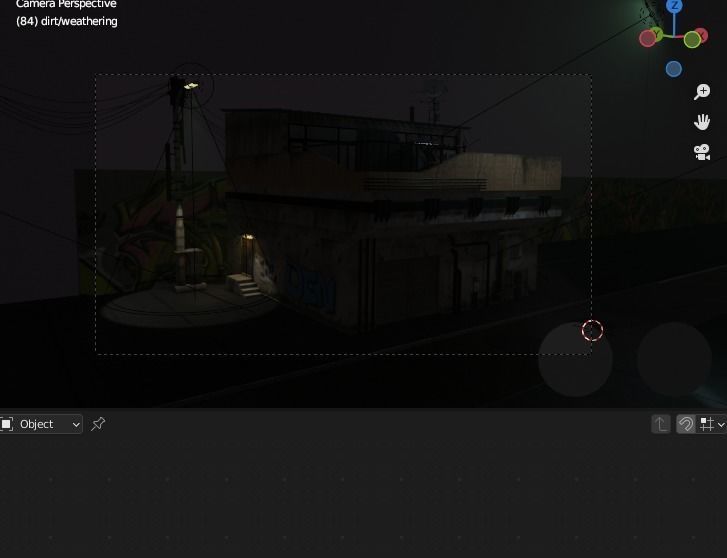 Game Ready Building with assets Low-poly 3D model_15
