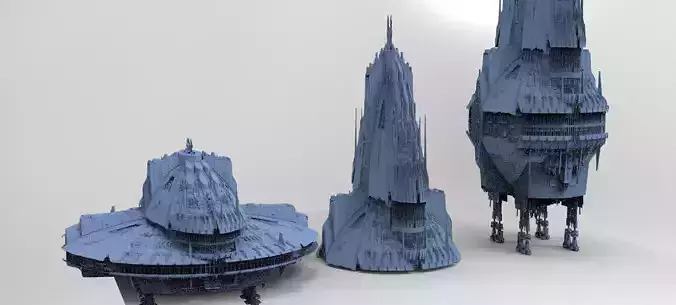 Moon base Towers 3 designs 