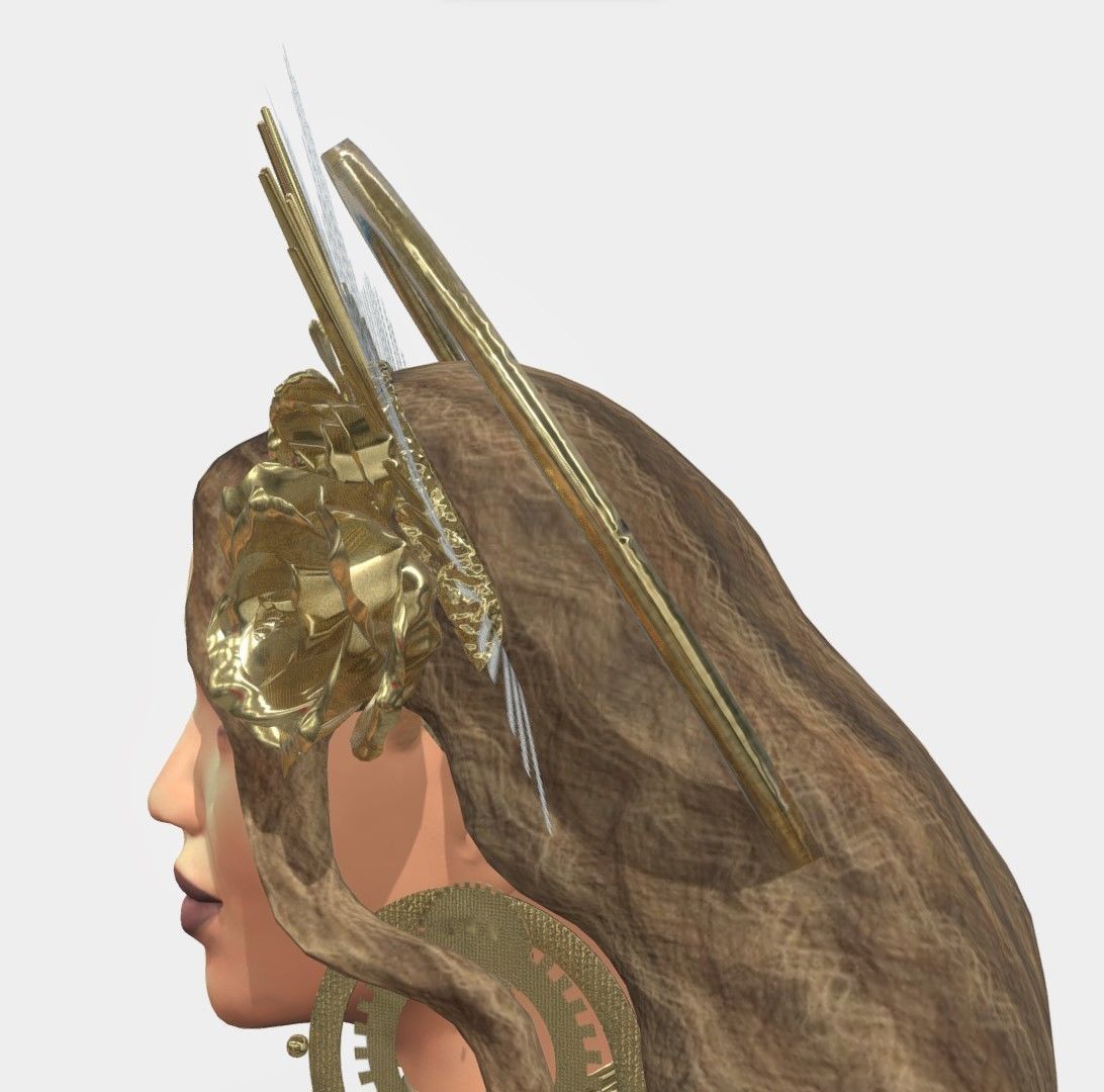 Beyonce Low-poly 3D model_14