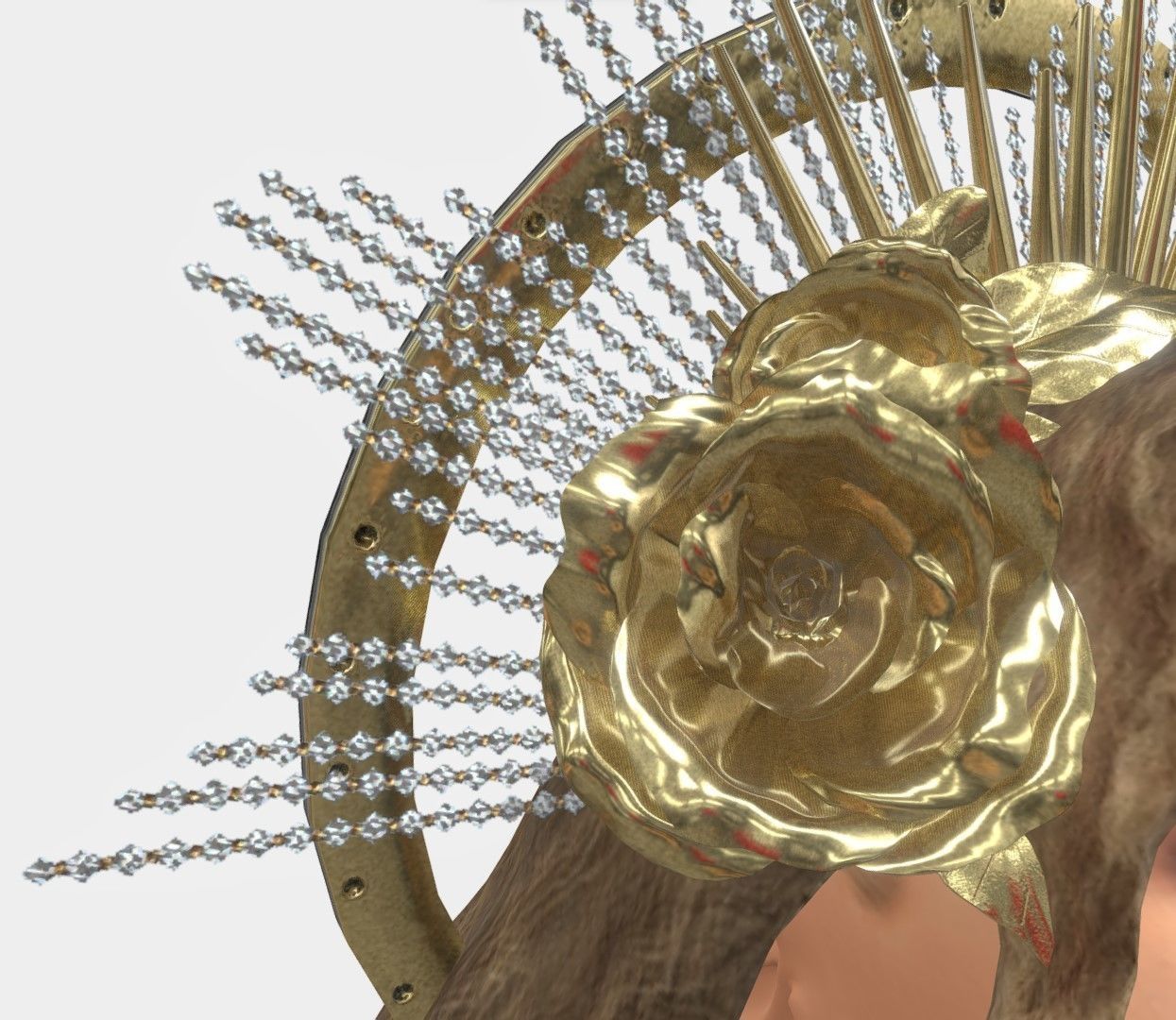 Beyonce Low-poly 3D model_2