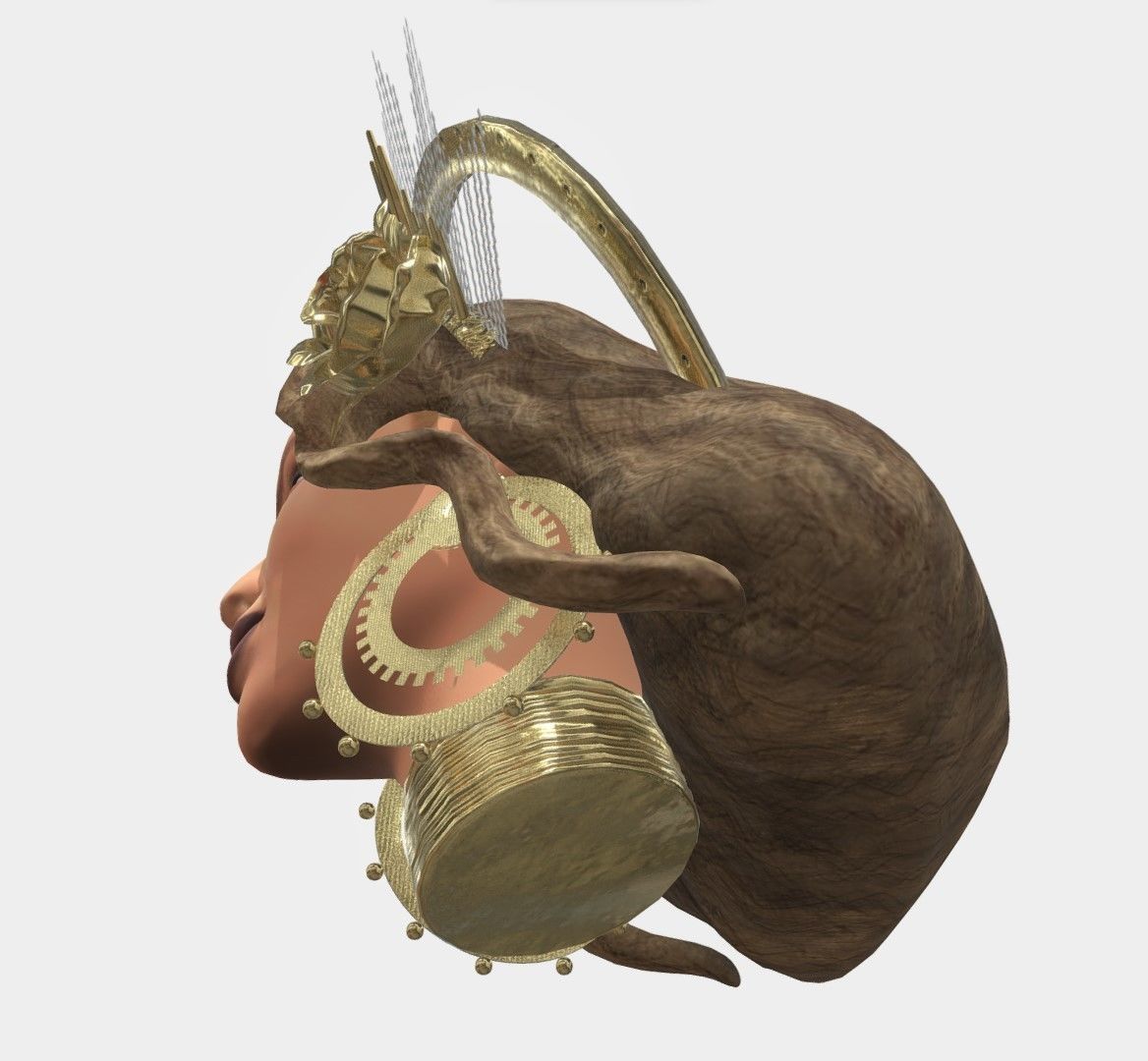 Beyonce Low-poly 3D model_6