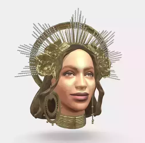 Beyonce Low-poly 3D model