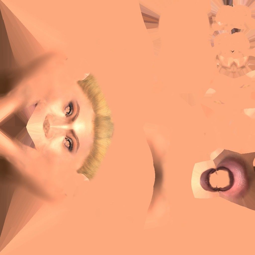 Beyonce Low-poly 3D model_11