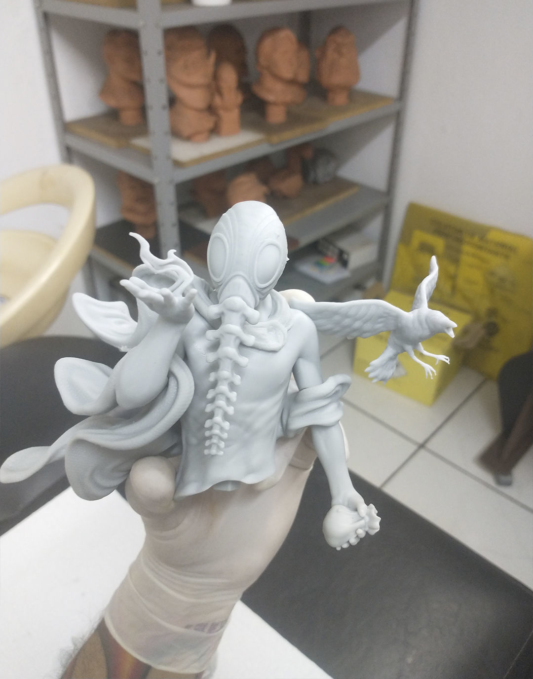 Sandman statue of demon 3D print model_2