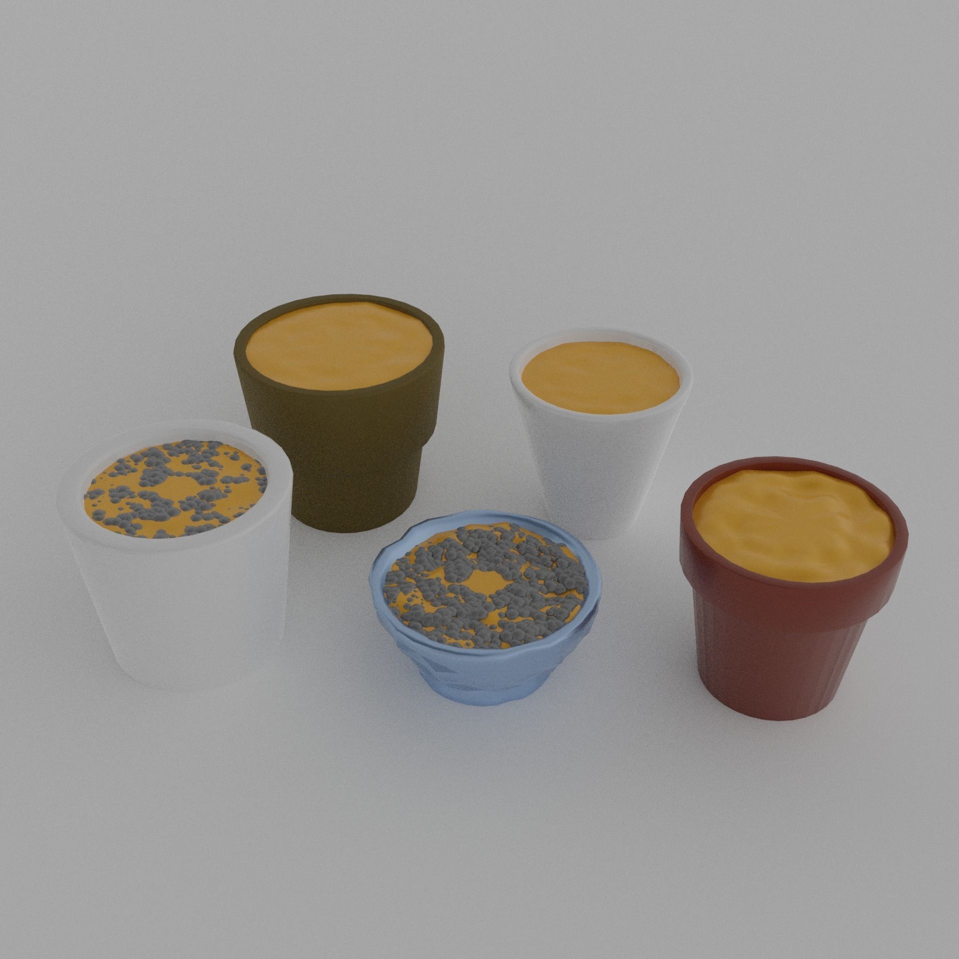 Cacti for video games 3D model_9