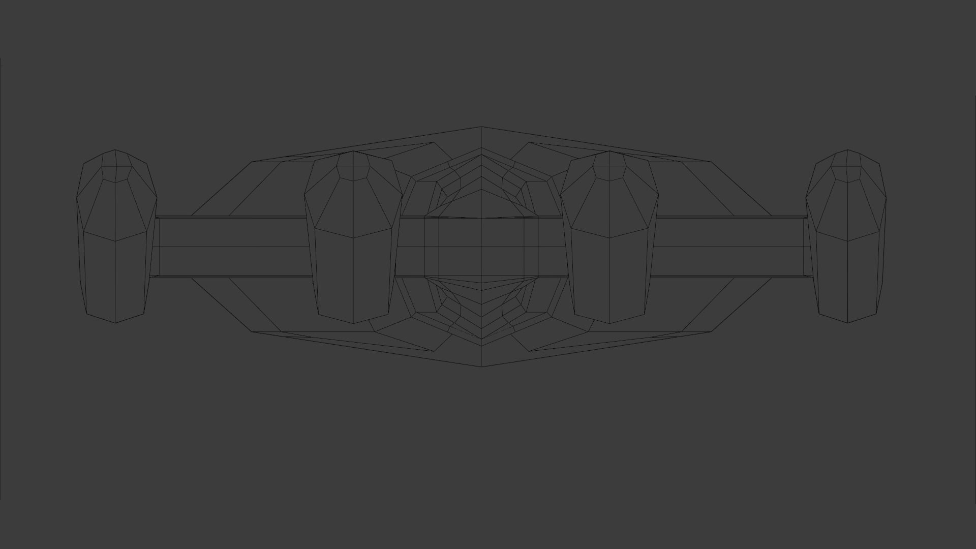 Garden Fork Low-poly 3D model_9