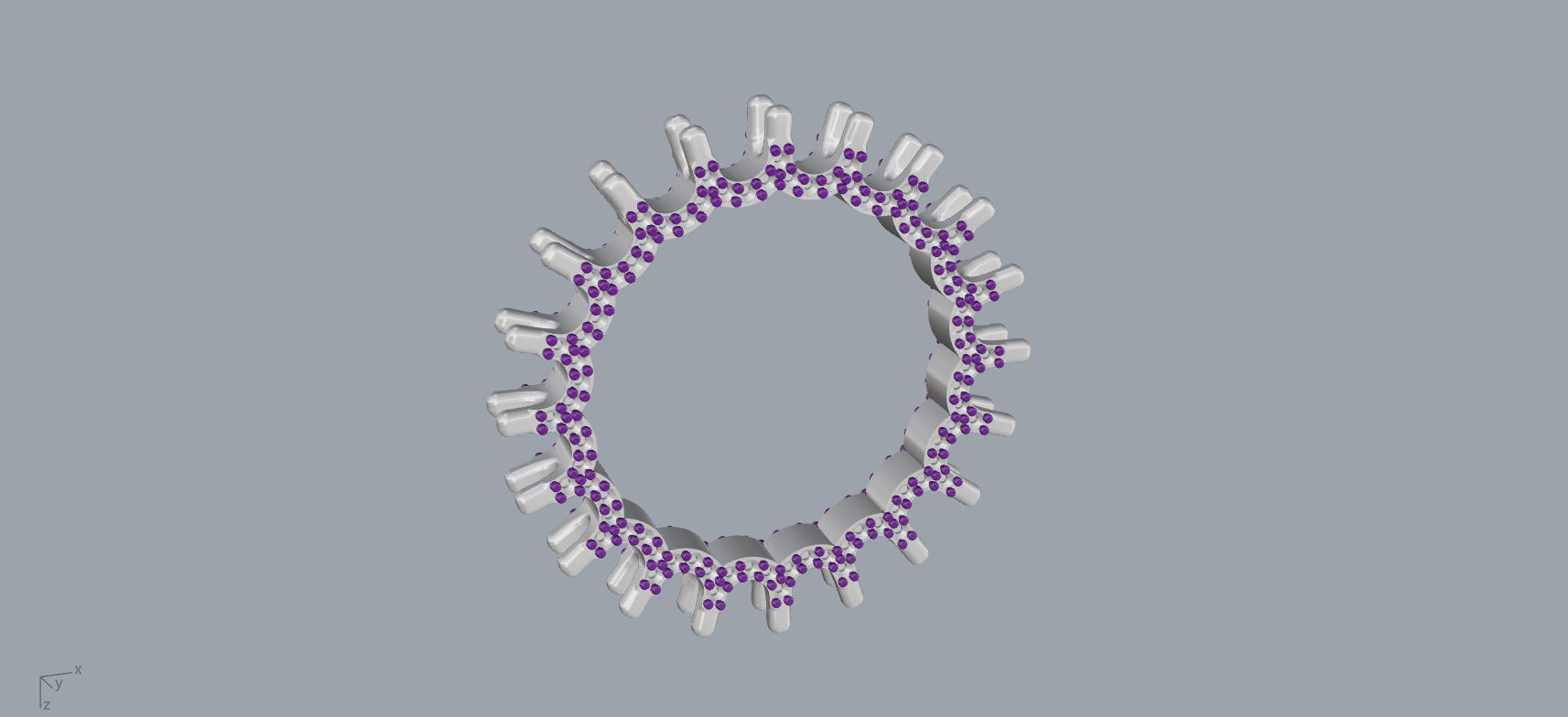 Engagment Ring With Diamonds 3D print model_21