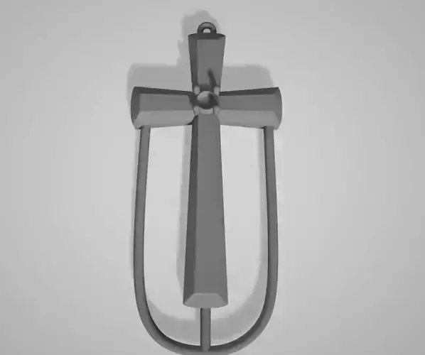 Tapered Cross Pendant Charm