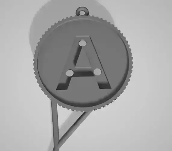 Diamond Letter Coins Pendant Charm NH M A G K J 