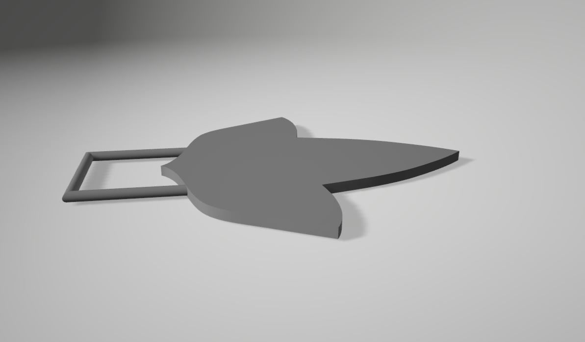 Leaf Diamond Bezel Pendant 3D print model_1