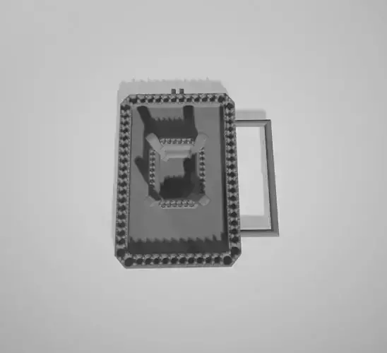 EMERALD CUT CENTER STONE BEZEL PENDANT 