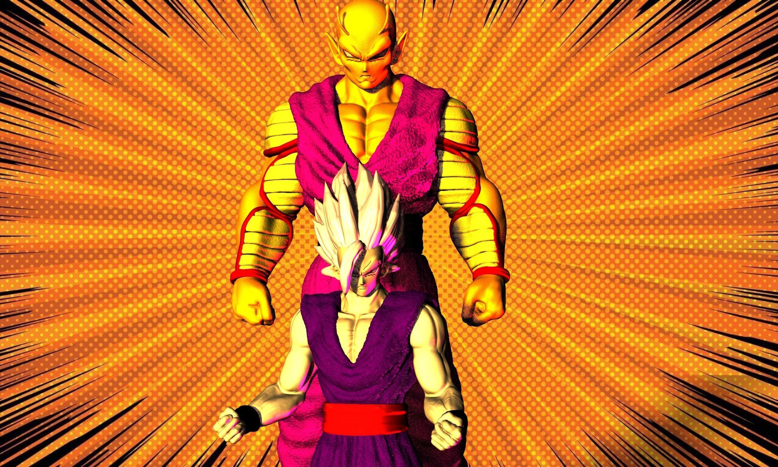 GOHAN and PICCOLO DRAGON BALL SUPER HERO  3D print model_1