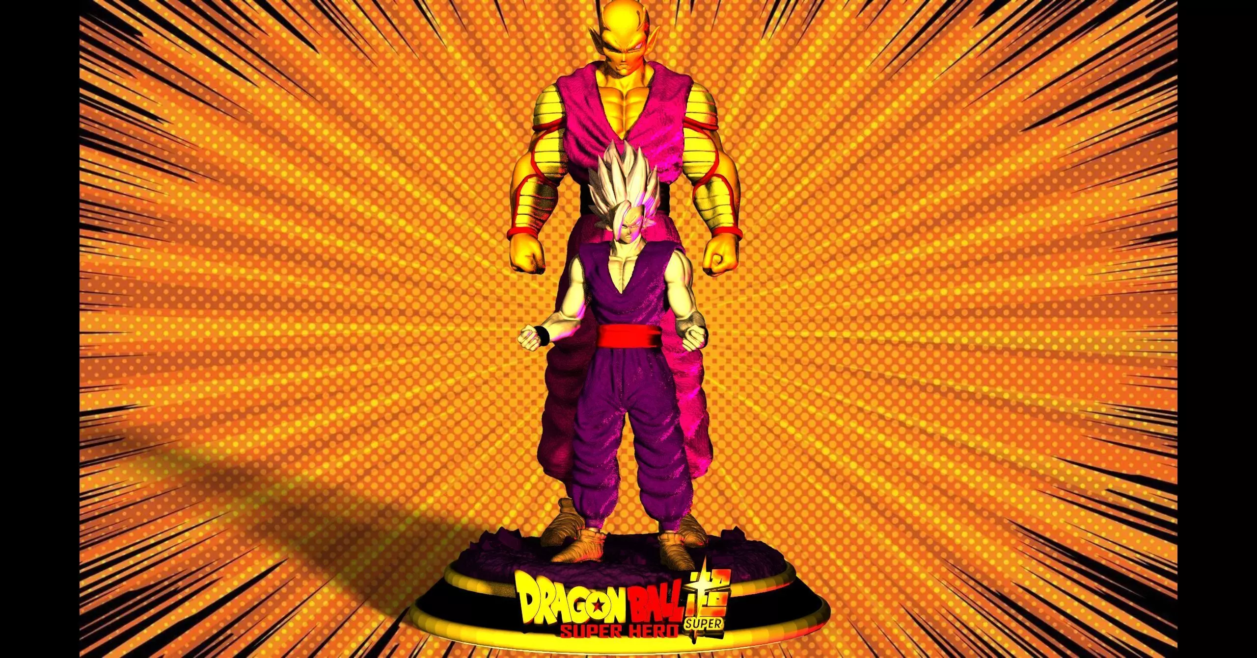 GOHAN and PICCOLO DRAGON BALL SUPER HERO  3D print model_0