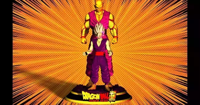 GOHAN and PICCOLO DRAGON BALL SUPER HERO  3D print model