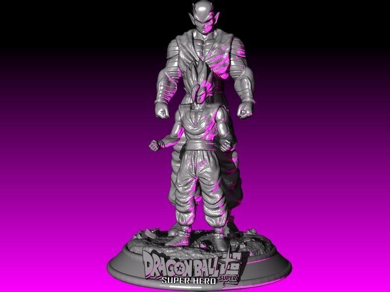 GOHAN and PICCOLO DRAGON BALL SUPER HERO  3D print model_3