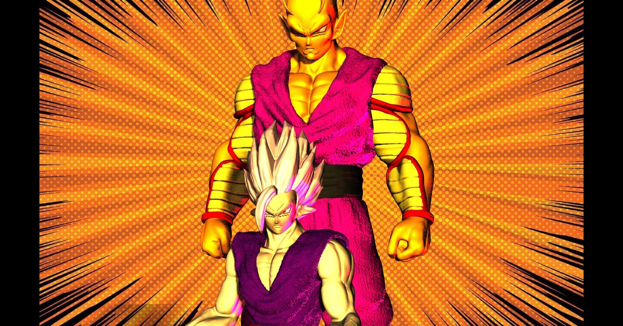 GOHAN and PICCOLO DRAGON BALL SUPER HERO  3D print model_2