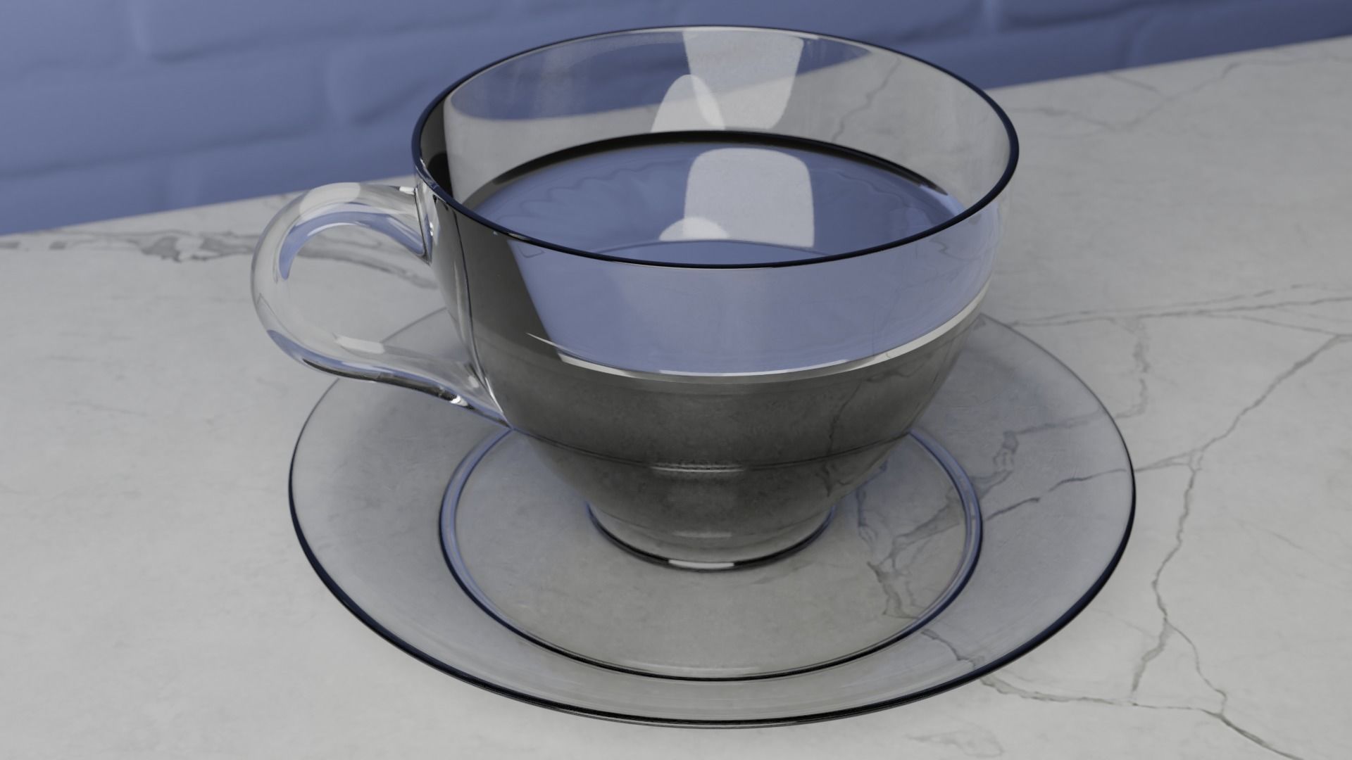 Chocolate Donut With Coffee PBR 3D model_2