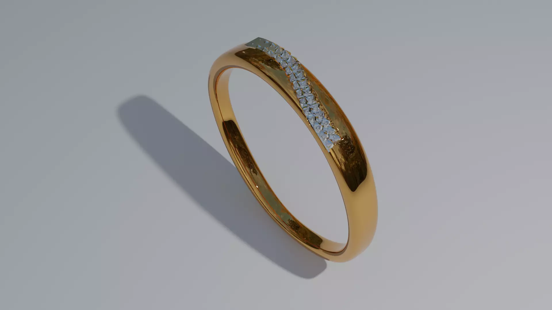 diamond ring Low-poly 3D model_0
