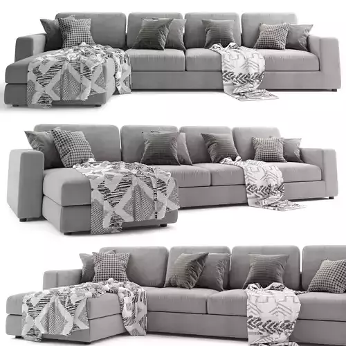 Bonaldo Hiro Chaise Longue 2 Sofa 3D model