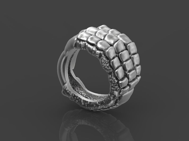 Crows foot ring 3d model for 3d printing 3D print model 3D print model_3