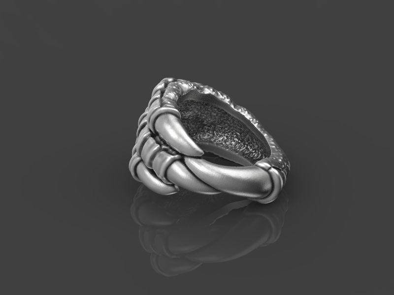 Crows foot ring 3d model for 3d printing 3D print model 3D print model_9