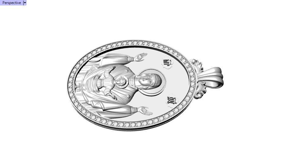 Jesus Christ pendant 3D print model_29