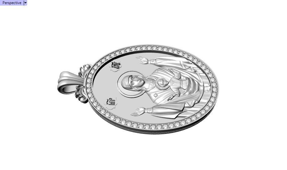 Jesus Christ pendant 3D print model_28