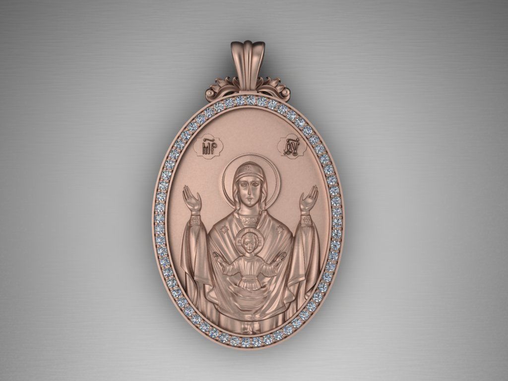 Jesus Christ pendant 3D print model_11
