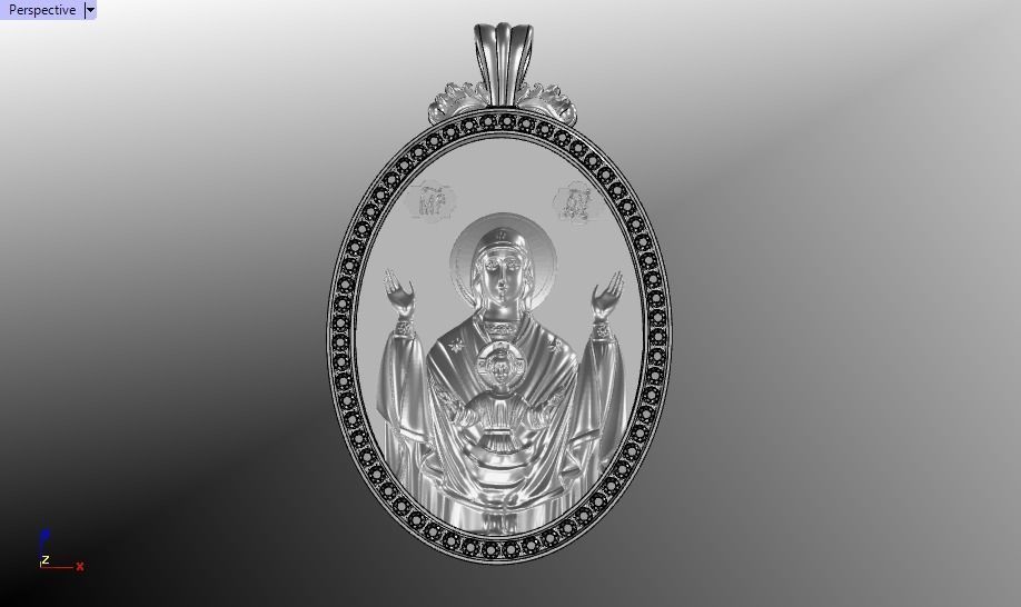 Jesus Christ pendant 3D print model_39