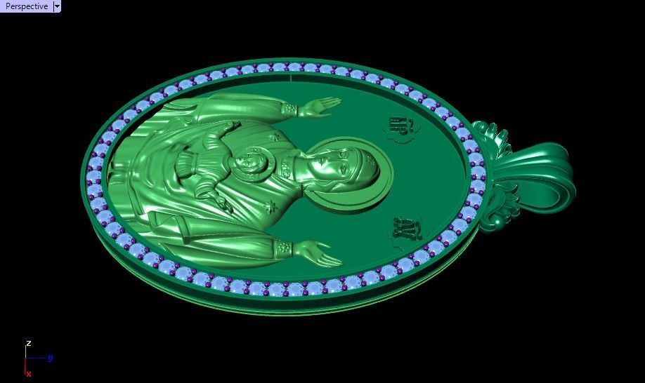 Jesus Christ pendant 3D print model_24