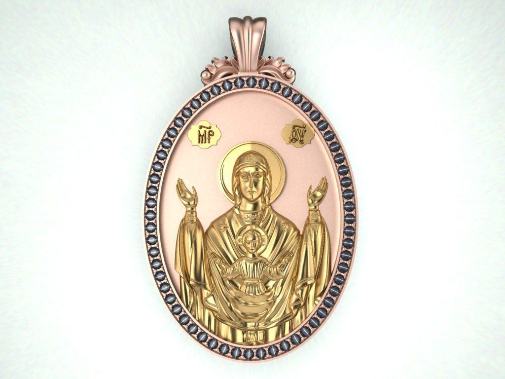 Jesus Christ pendant 3D print model_1
