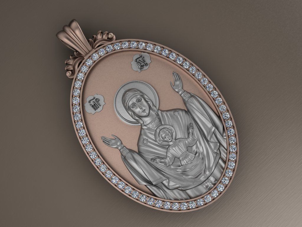 Jesus Christ pendant 3D print model_3
