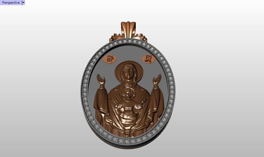 Jesus Christ pendant 3D print model_23