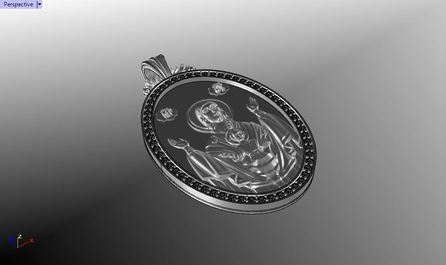 Jesus Christ pendant 3D print model_40