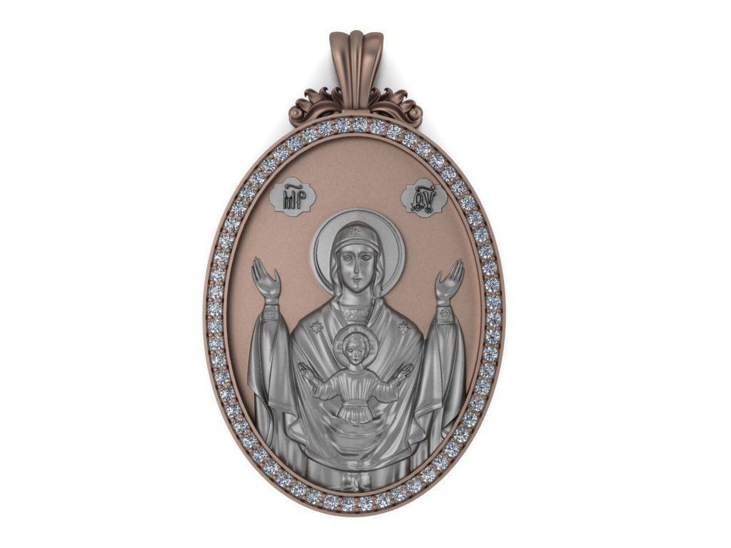 Jesus Christ pendant 3D print model_10