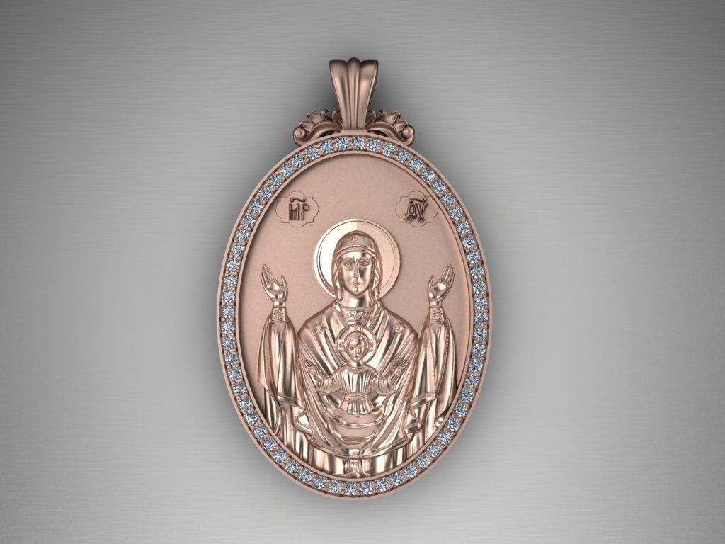 Jesus Christ pendant 3D print model_12