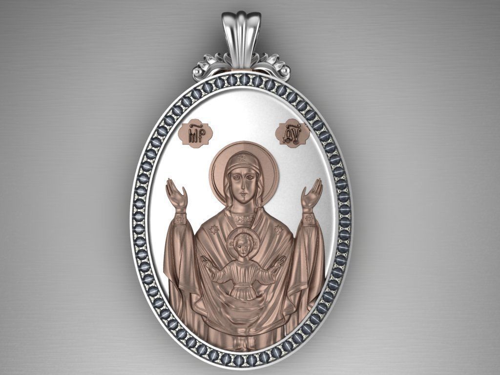 Jesus Christ pendant 3D print model_27