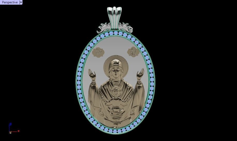 Jesus Christ pendant 3D print model_19