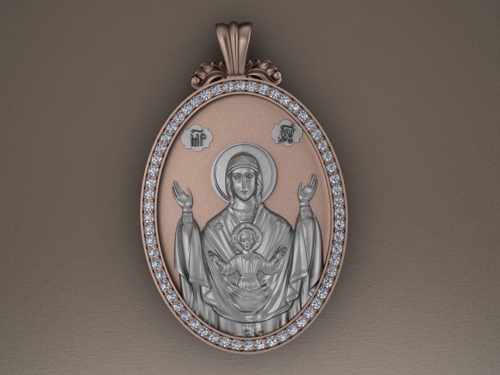 Jesus Christ pendant 3D print model_4