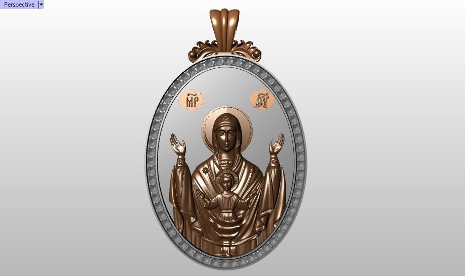 Jesus Christ pendant 3D print model_22