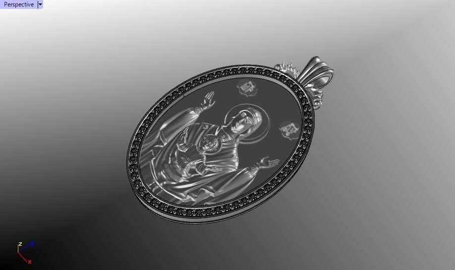 Jesus Christ pendant 3D print model_41