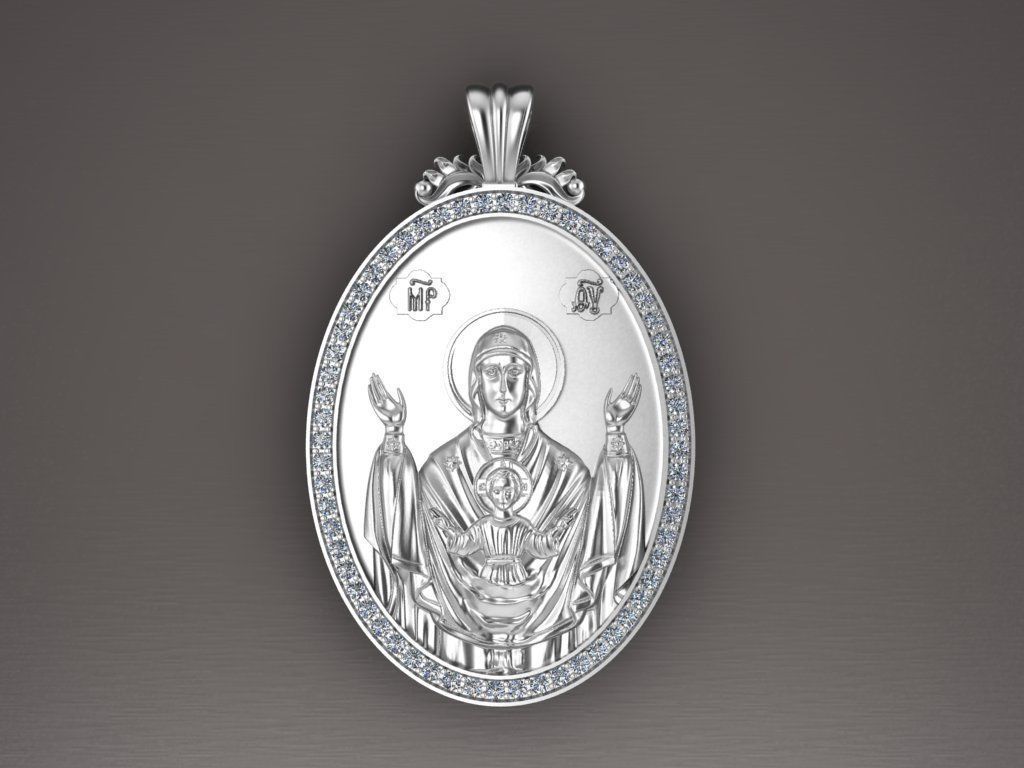 Jesus Christ pendant 3D print model_2