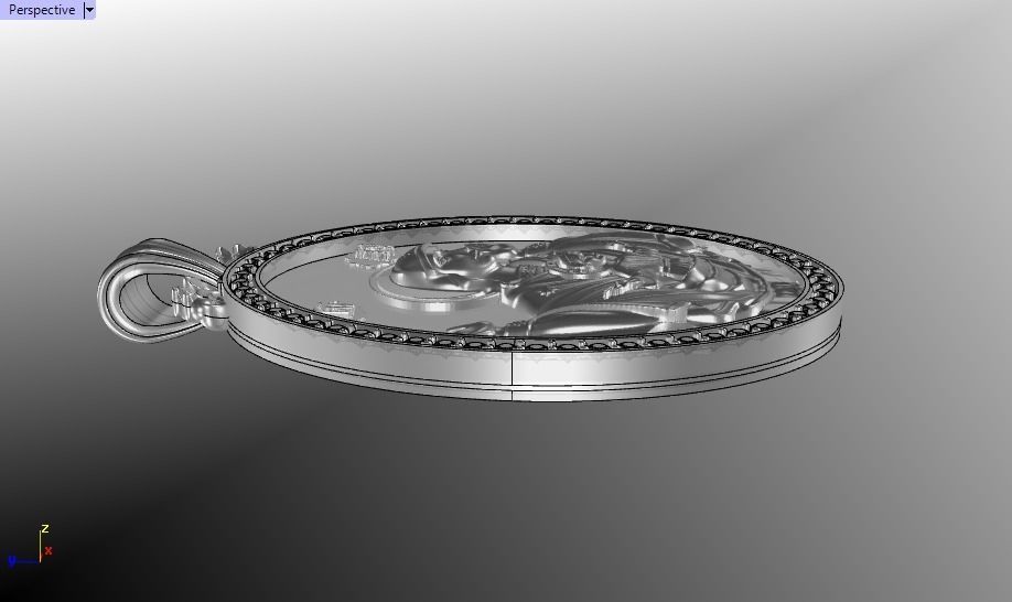 Jesus Christ pendant 3D print model_42