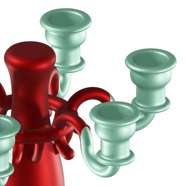 Fancy Candle Holder 3D model_2