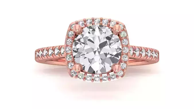 Solitaire Wedding Engagement Women Ring Tiny Gold Ring