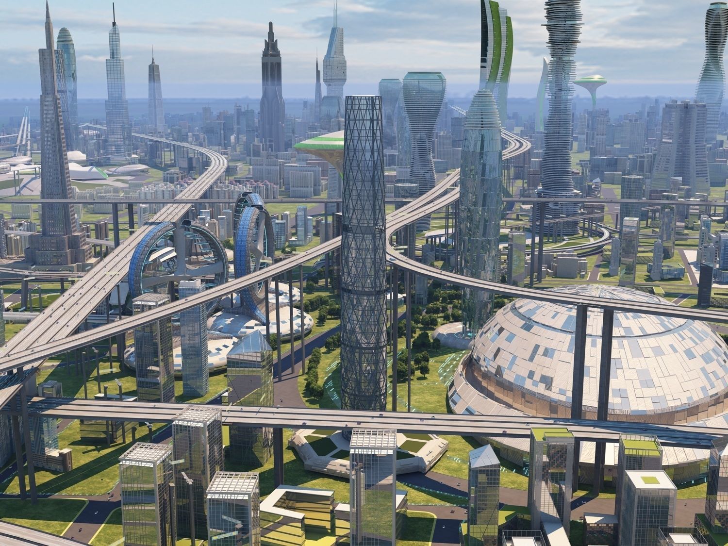 Future city  3D model_12