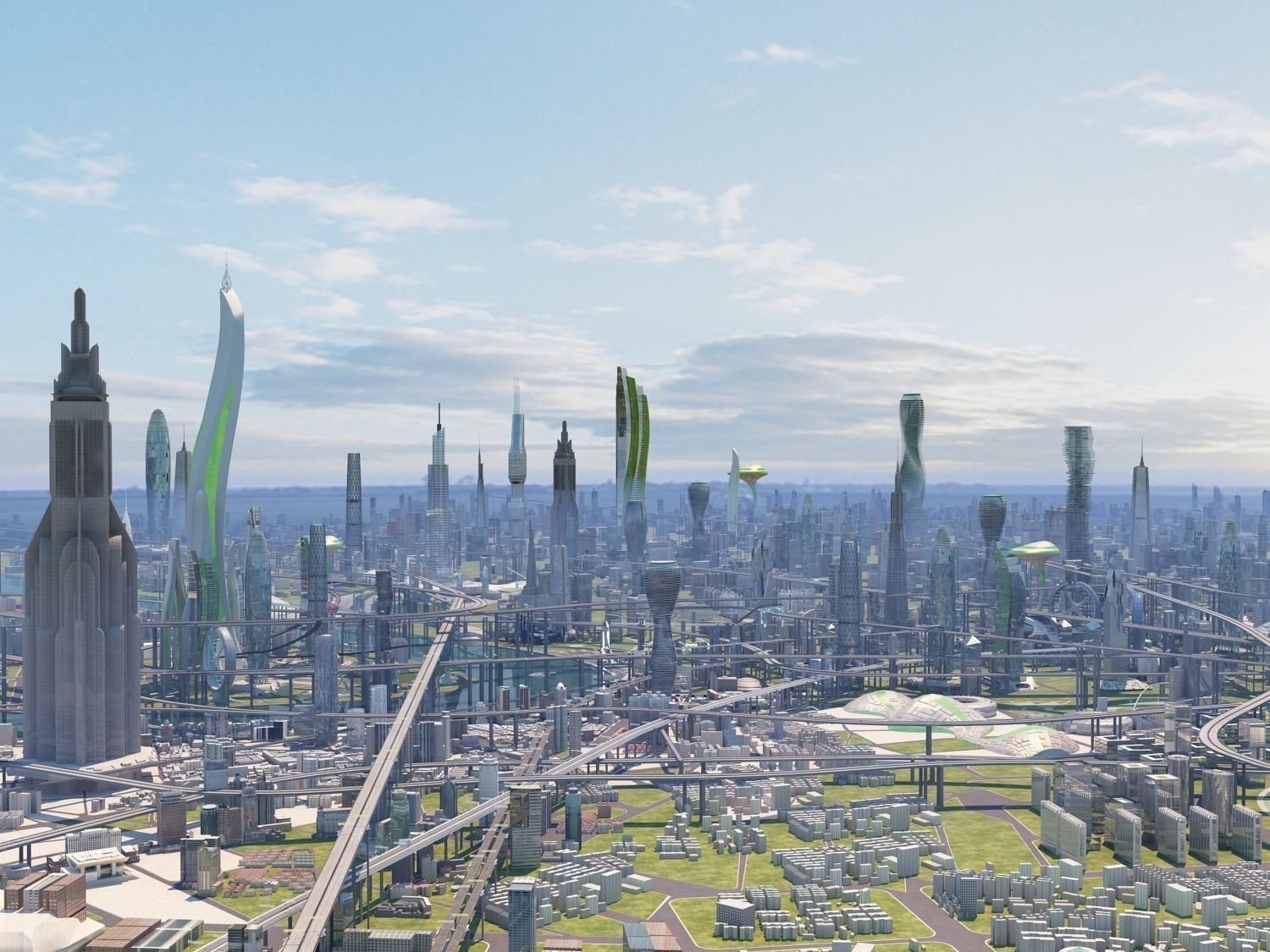 Future city  3D model_1