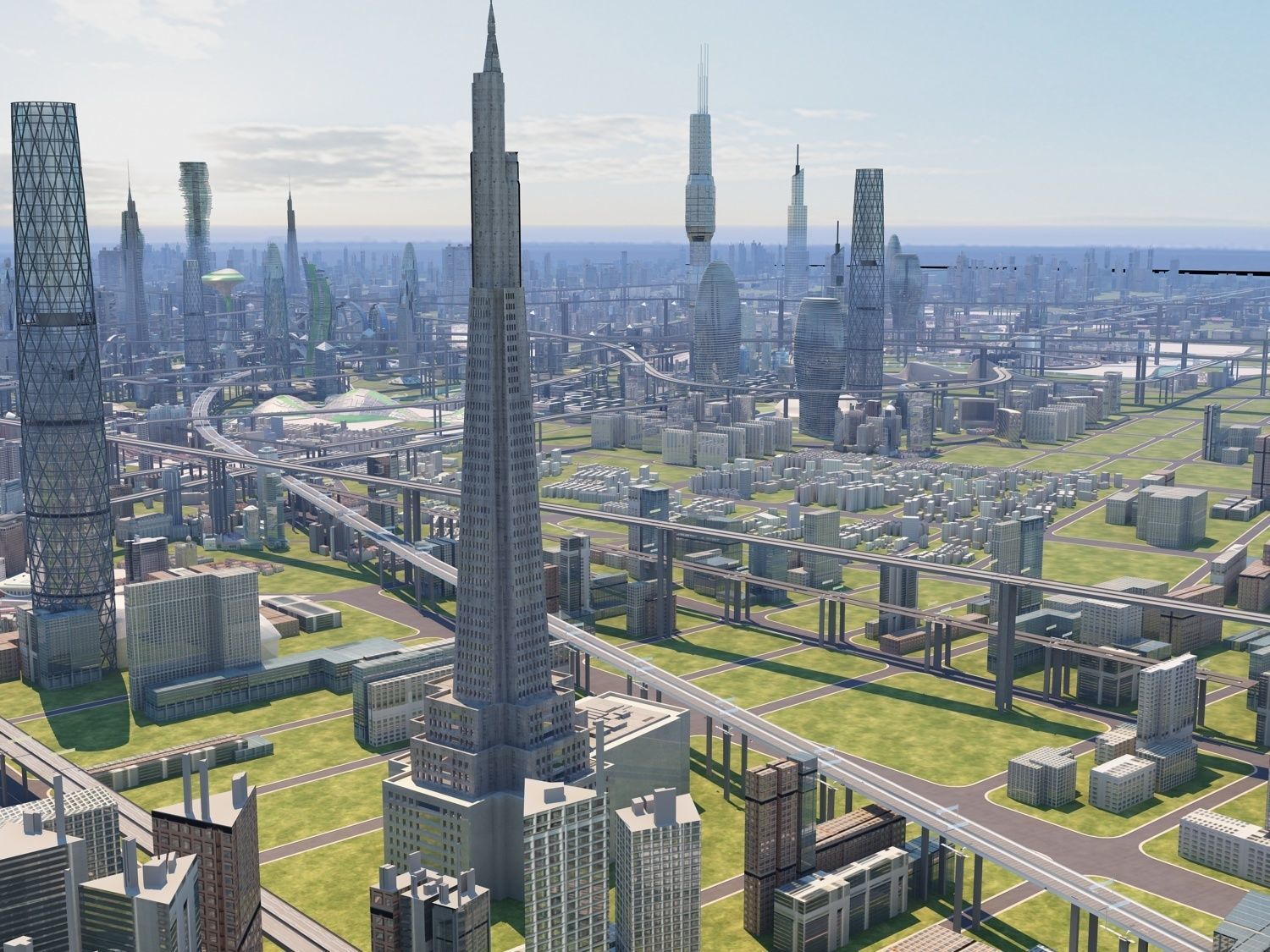 Future city  3D model_10