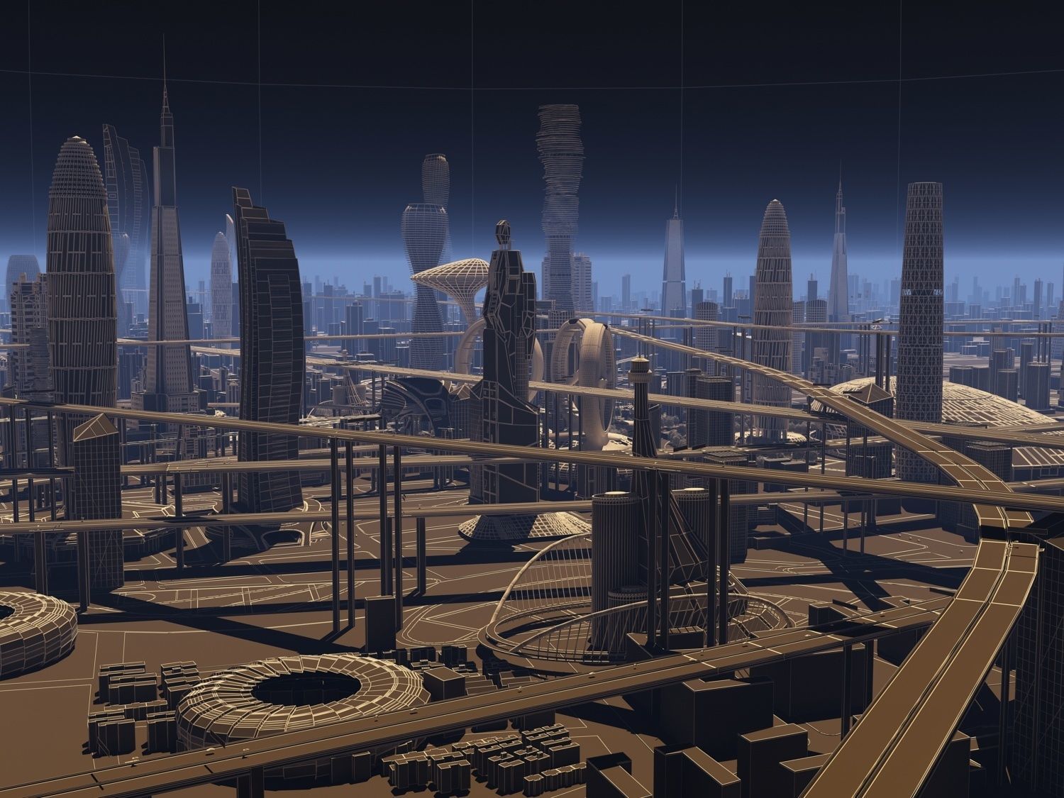 Future city  3D model_17