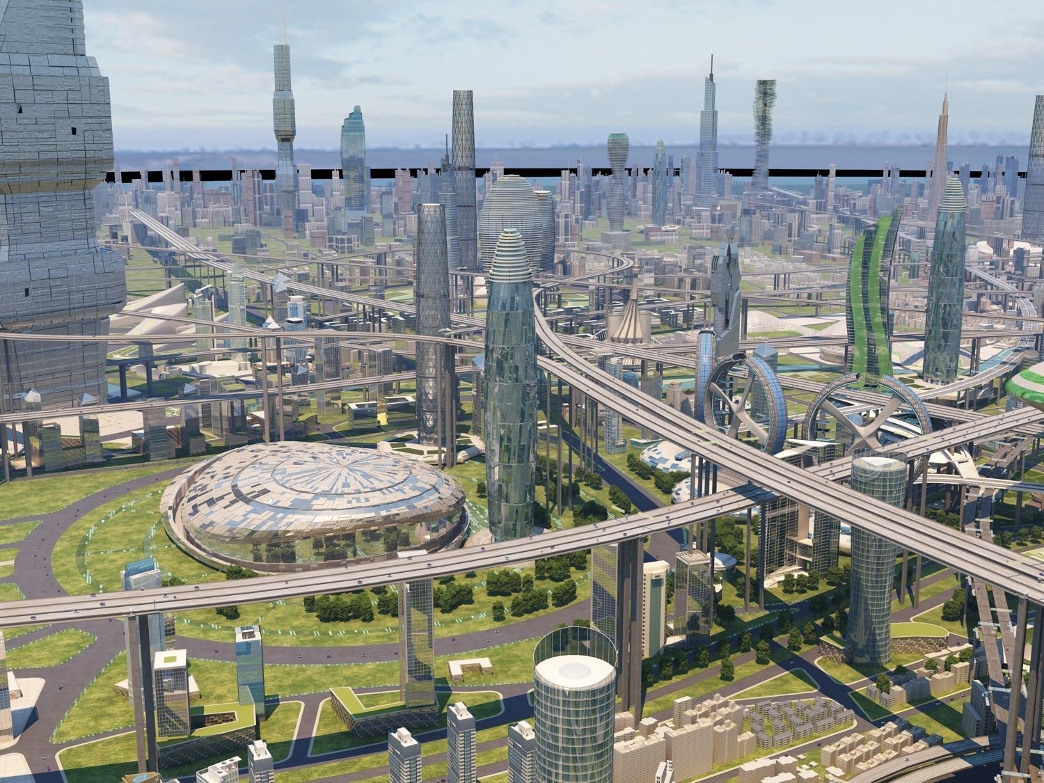 Future city  3D model_6